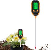 Plantenvochtmeter met temperatuur- en omgevingsvochtigheidsmeting - Ideaal voor Buitenplanten - Handige Tool voor Plantverzorging