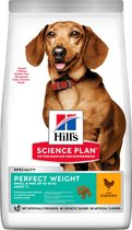 HILL'S SCIENCE PLAN Perfect Weight Small & Mini Nourriture pour chiens Adultes au Kip 6x1,5kg