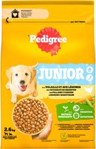 3x Pedigree Hondenvoer Hondenbrokken Junior Kip 2,6 kg