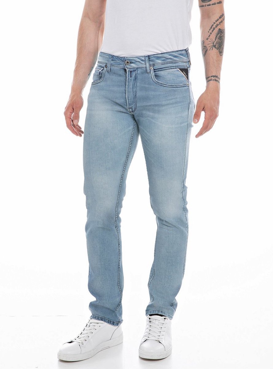 Replay Grover Pants Jeans Heren - Broek - Blauw - Maat 33/32