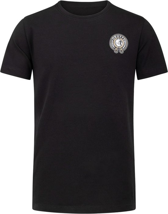 Cruyff Junior League Tee Shirt Zwart/Goud - Maat 176