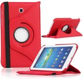 Draaibaar Hoesje - Rotation Tabletcase - Multi stand Case Geschikt voor: Samsung Galaxy Tab 3 7.0 inch 2013 (SM-T210/T215/P3200) - Rood