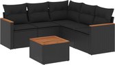 vidaXL-6-delige-Loungeset-met-kussens-poly-rattan-zwart