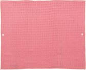Afwas afdruipmat/droogmat keuken - absorberend- microvezel - roze - 40 x 48 cm - opvouwbaar