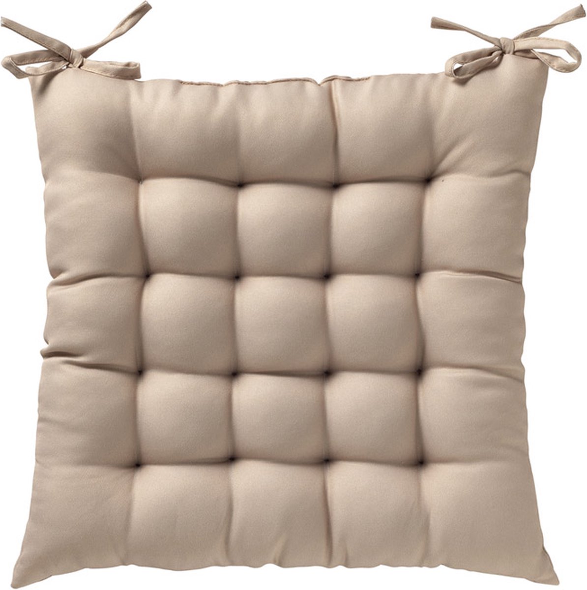 SONNY - stoelkussen 40x40 cm - outdoor matraskussen - Semolina - beige