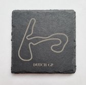 Dutch Grand Prix Circuit Onderzetters - Seizoen 2024 Collection - Set van 6 - Leisteen Materiaal