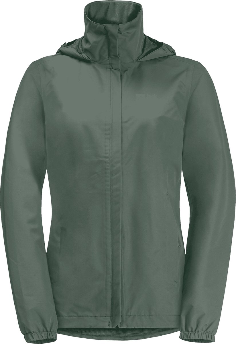 Jack Wolfskin STORMY POINT 2L JKT W Dames Outdoorjas - hedge groen- Maat S