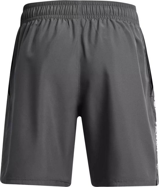 Under Armour UA Tech Woven Wordmark Short Heren Sportbroek - Grijs - Wit van Under Armour — afbeelding 4