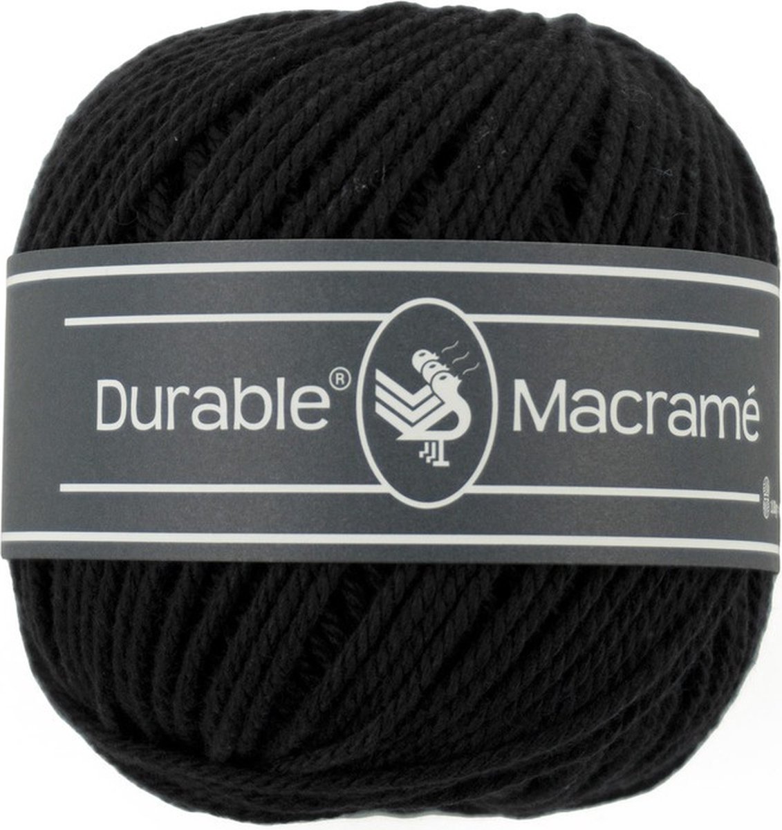 Durable Macramé - 325 black - Katoen Garen