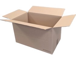 Ace Verpakkingen - Amerikaanse vouwdoos met rillijnen - 400 x 250 x 250mm - 25 stuks - kartonnen doos - webshopdoos - verzenddoos - e-commerce - webwinkeldoos - geschikt voor PostNL / DPD / DHL