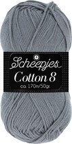 Scheepjes Cotton 8 50g - 710 Grijs