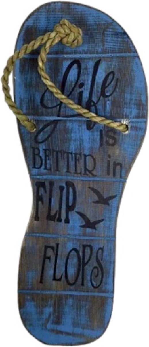 Flipflop 13x30 cm Life