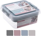 Organizer - Opbergbox - Sorteerbox - Opruimen - Organizerbox - 26x24x11 cm - met afsluitdeksel - in diverse kleuren