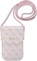 Guess 4G Vintage Script Logo Tas (Scherm tot 7 Inch) - Roze