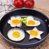 oor gebakken eieren, creatieve eiervorm, kawaii-eiervorm, eiringvormen voor koken, roestvrijstalen ringvorm, broodvorm, keukenaccessoires