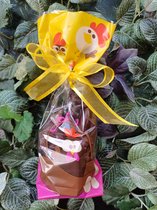 Geschenkzakje met suikervrije fondantchocoladefiguren voor Pasen ca.200g
