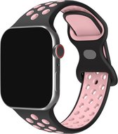 Innerlight® Sport+ - Zwart/Roze - 38/40/41mm - OneSize - Siliconen bandje geschikt voor Apple Watch - Geschikt als Apple watch bandje voor Series 1/2/3/4/5/6/SE/7/8/9