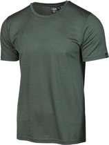Ivanhoe t-shirt UW Ceasar Rifle Green voor heren - 100% extra fijne merino wol - Groen