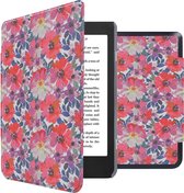 iMoshion Ereader Cover / Hoesje Geschikt voor Kobo Nia - iMoshion Design Sleepcover Bookcase zonder stand - / Flower Watercolor