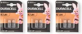 Duracell 23A Alkaline Batterijen – 3 Packs (2 stuks in elke pack) - 1.5V - 2.6CM x 0.8CM - Alkaline Technologie - MN9100 LR1 N