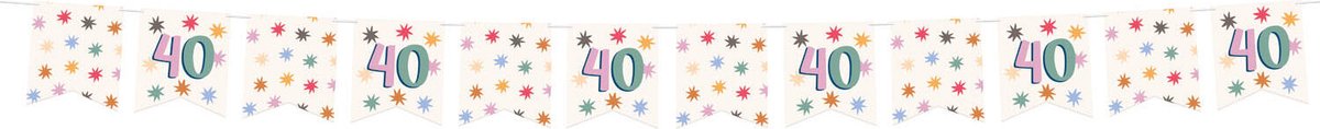 Folat - Vlaggenlijn Starburst 40 jaar - 6 meter