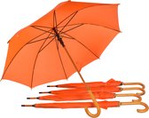 Set van 5 Oranje Automatische Paraplu's 102cm | Windbestendig Paraplu Voor Volwassenen | Groot Formaat | Ideaal voor Koningsdag!