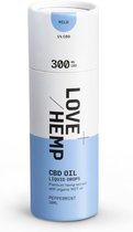 Love Hemp 300mg 1% CBD Oil Drops – 30ml Peppermint - Vegan - Natuurlijk - Makkelijk te doseren - THC en glutenvrij