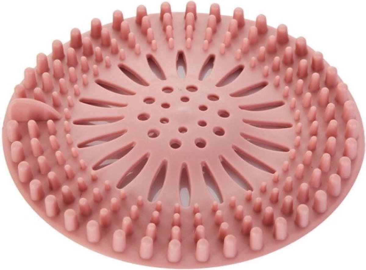 Finnacle - Roze Silicone Afvoerzeefje voor Keuken en Badkamer - Anti-Haar - Anti-Verstopping - Ontstopper - Gootsteen Zeef - Afvoerfilter - Afvoerstop