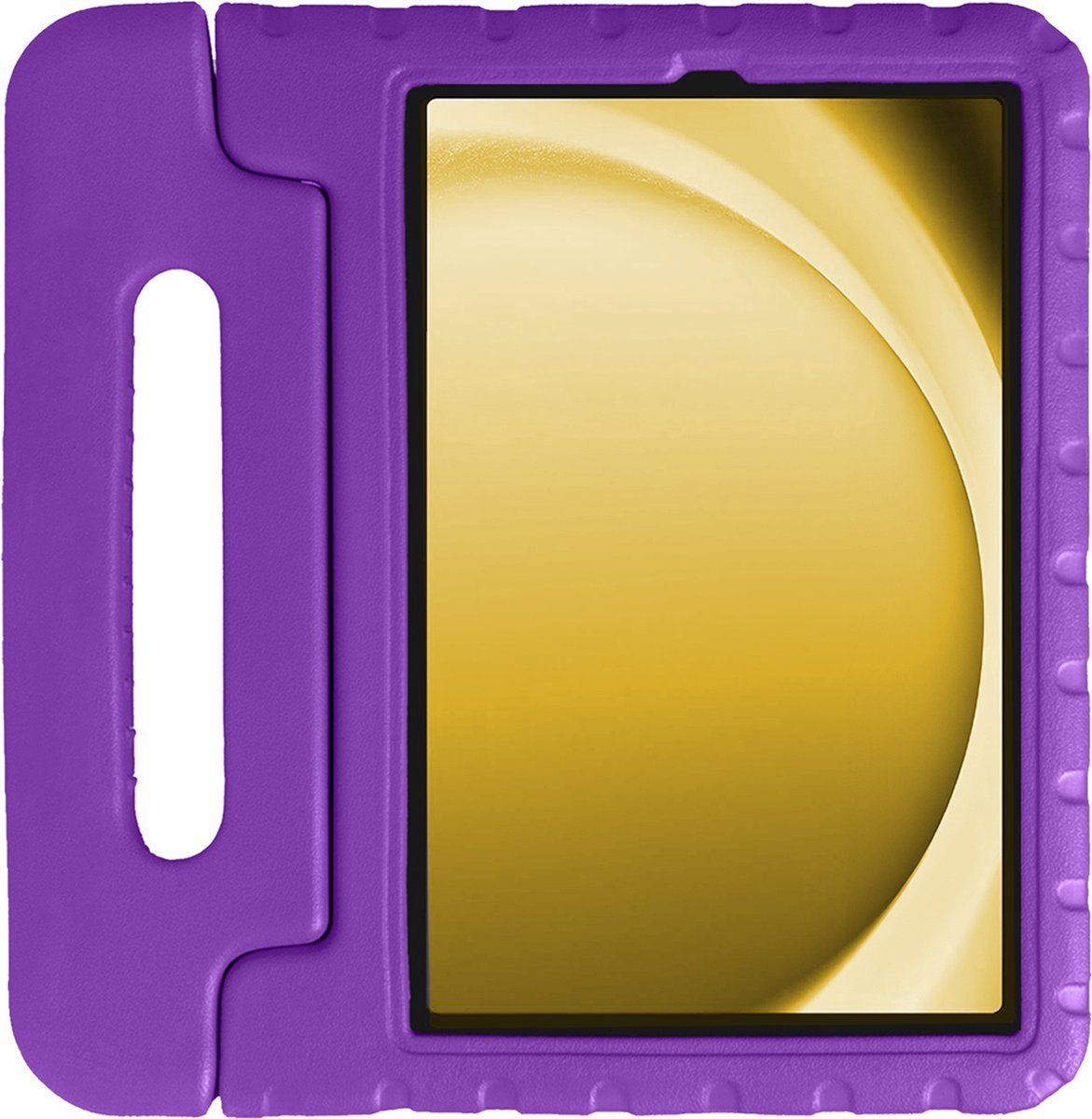 Kinderhoes voor Samsung Tab A9/A11 - Duurzaam Kids Case - Paars - Schokabsorberend met Standfunctie