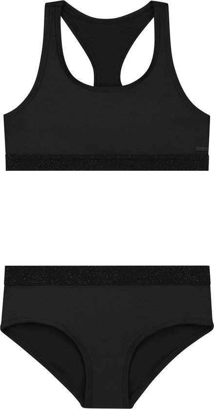 Shiwi Bikini set CHARLIE RACERBACK SET - HIPSTER - black - 170/176
