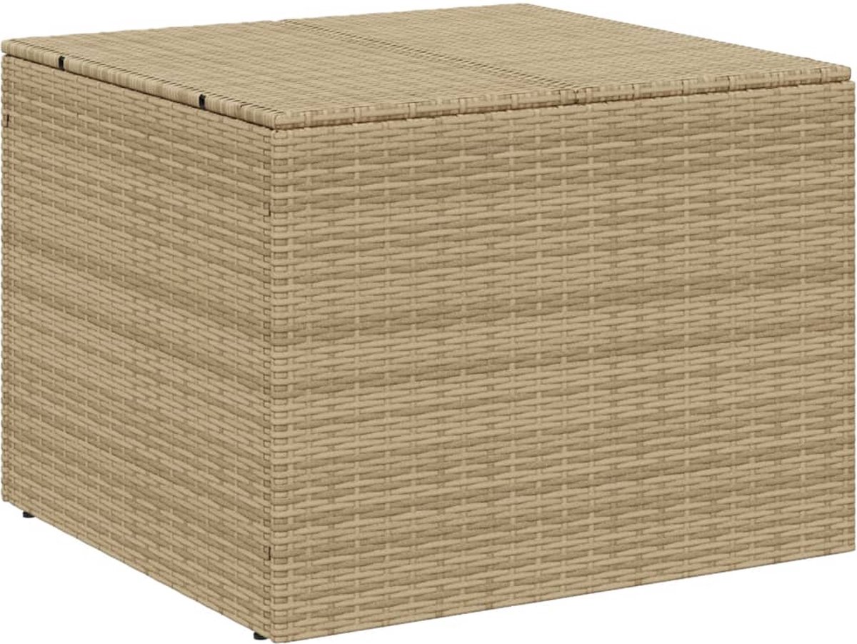 vidaXL - Tuinbox - 291 - L - poly - rattan - gemengd - beige