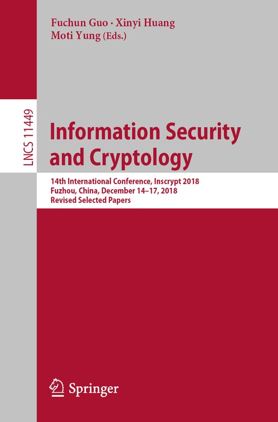 Lecture Notes in Computer Science11449- Information Security ... - cover