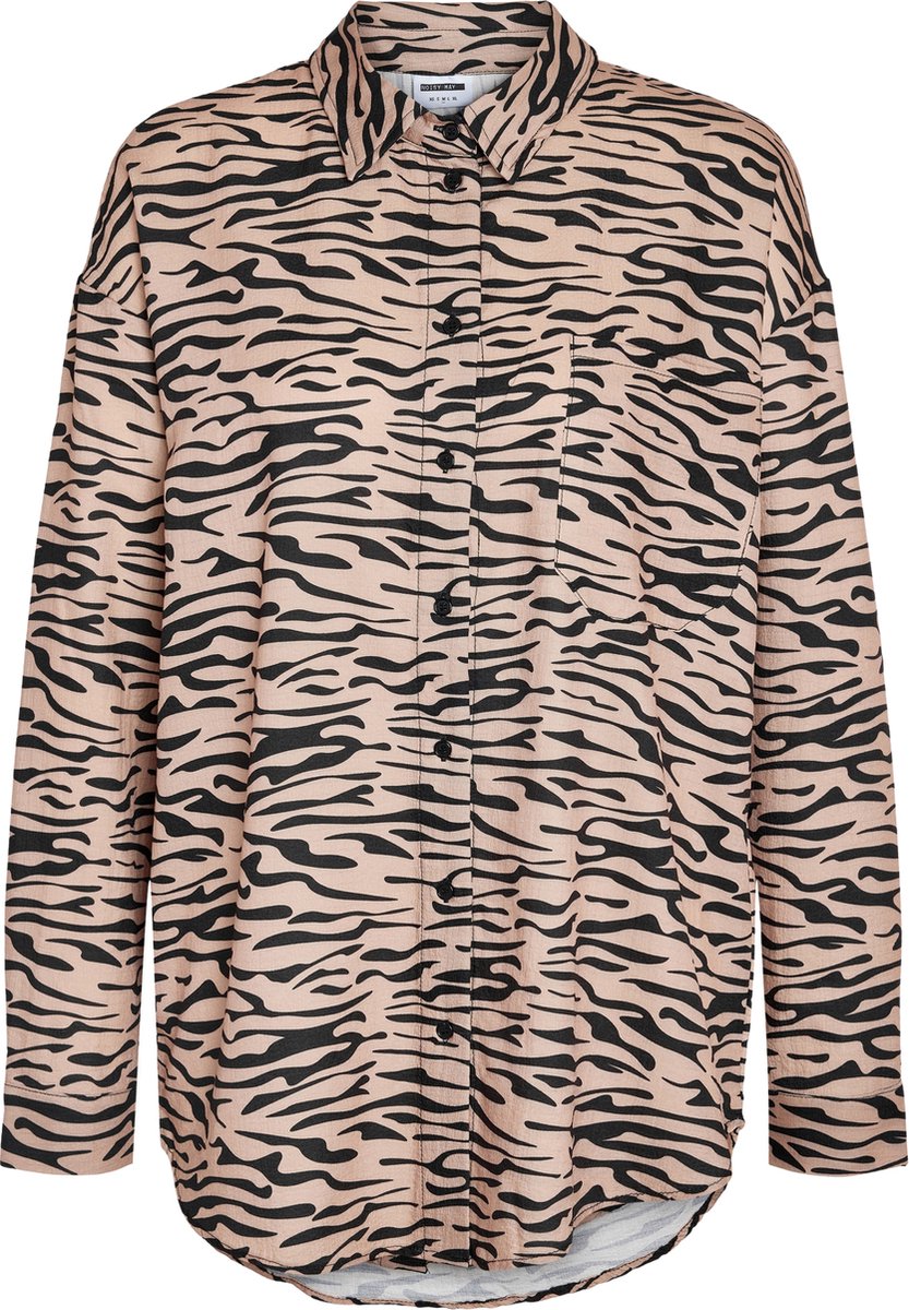 Noisy May Ripple Longsleeve Oversized Dames Shirt met lange mouwen - S
