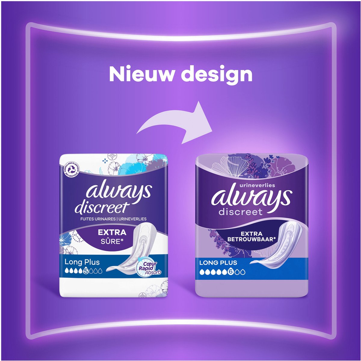 Always Discreet Verband Voor Urineverlies Dames Long Plus - 6 x 8 Verbanden — cadeau in Cadeau-ideeën - foto 5