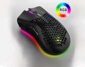 Draadloze gaming muis - Met RGB verlichting - Super lichtgewicht - Zwart - Computermuizen