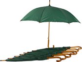 Stijlvolle Set van 8 Automatische Groene Paraplu's voor Volwassenen | Ideaal voor Kamperen & Outdoor Avonturen!| 102cm Diameter