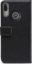 Mobilize Classic Gelly Wallet Telefoonhoesje geschikt voor Motorola Moto E6 Plus Hoesje Bookcase Portemonnee - Zwart