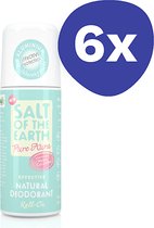 Salt of the Earth Pure Aura Roll-On Deodorant Melon & Cucumber (6x 75ml)