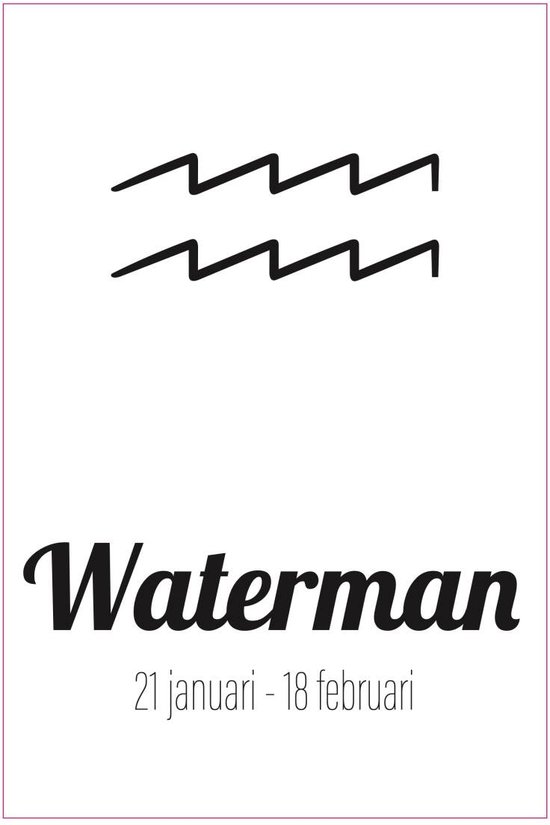Sterrenbeeld Waterman - Forex - 20x30cm - Woondecoratie | NUUW at home collectie