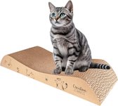 Creative Pets | Krabplank voor katten 57 x 21 x 8 cm | Katten krabplank karton | Krabmeubel voor katten | Comfortabel en stevig Kattenkrabplank