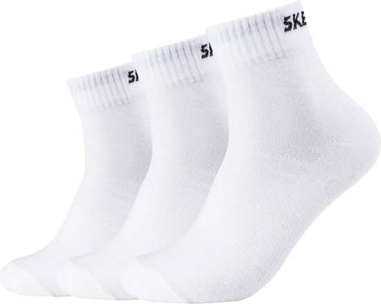 Skechers 3PPK Unisex Mesh Ventilation Quarter Socks SK42017-1000, Unisex, Wit, Sokken, maat: