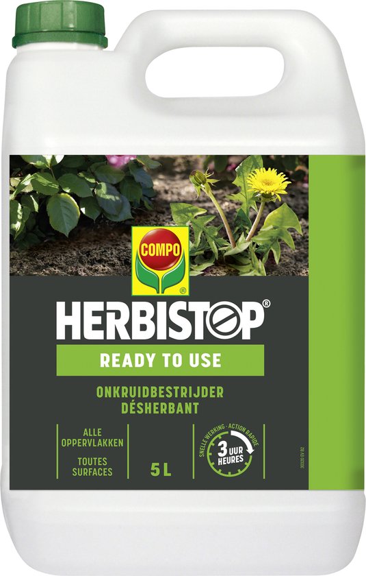 Herbistop Ready Alle Oppervlakken - gebruiksklare onkruid- en mosbestrijder -...