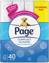 Page - Papier toilette - Original Complete Clean - Paquet de 40 Rouleaux - Papier Hygiénique - Toilette - Papier