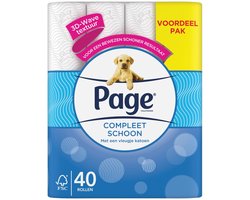 Page - Toiletpapier - Origineel Compleet Schoon - Pak 40 Rollen - WC-Papier - WC - Papier