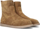 Notre-V 2204-02 Enkellaarsjes - Enkelboots met rits - Dames - Cognac - Maat 39