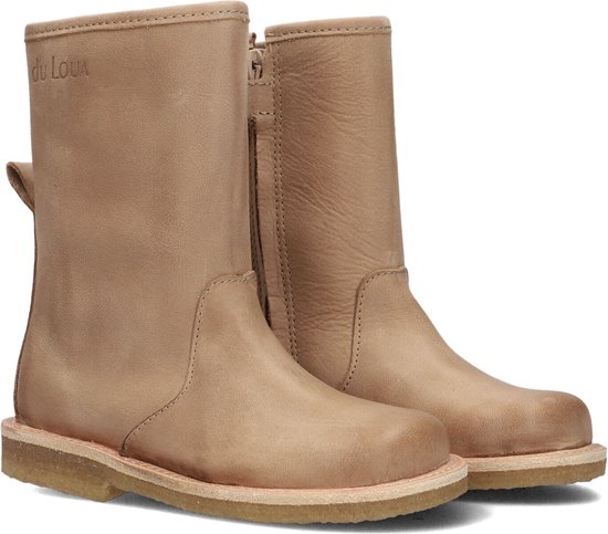 Du Loua Du Lodi Enkellaarsjes - Enkelboots met rits - Kids - Beige - Maat 31