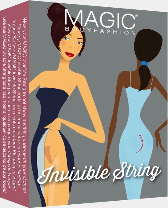 Stringy Invisible MAGIC Bodyfashion Onzichtbare string - Plakstring invisible - Beige - 5 ...