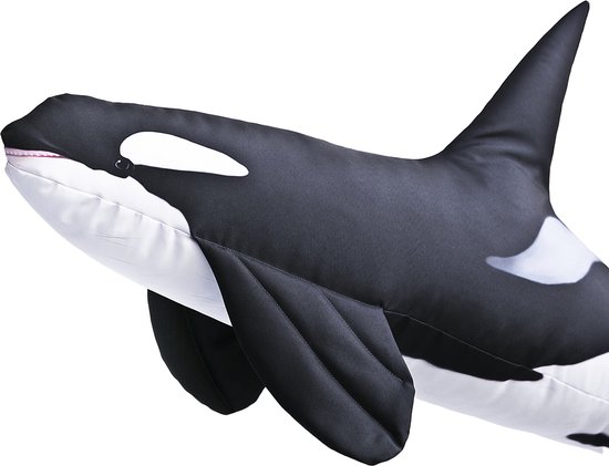 Eurocatch Orca, Killer Whale Kussen Groot - Knuffel - Sierkussen - Visknuffel - 118 cm