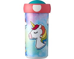 foto van Mepal schoolbeker Campus – 300 ml – Sluit goed af – Drinkbeker voor kinderen – Unicorn