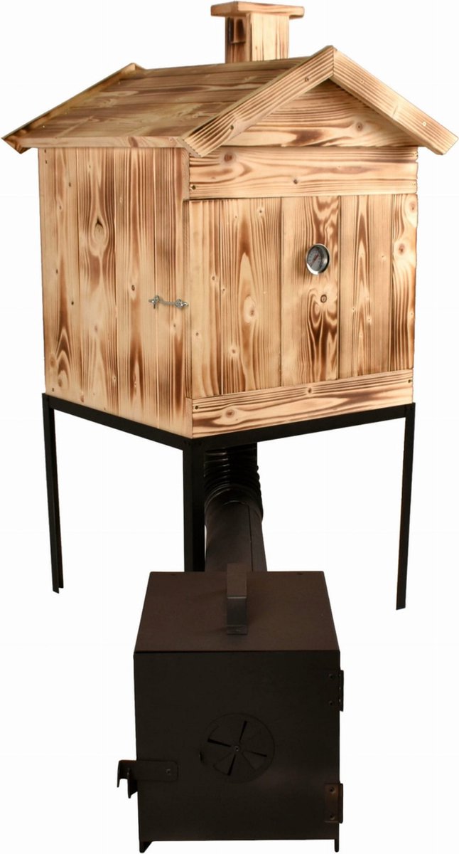 ROOKOVEN.SMOKER.ROOKKAST.BBQ.Rookoven..in hout — afbeelding 5
